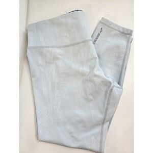 Brooks Womens Leggings Rock N Roll Marathon Series XL Light‎ Blue Athletic